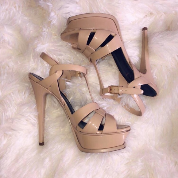 Yves Saint Laurent Shoes - Nude YSL Tribute Heel